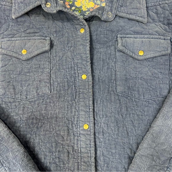 Sag Harbor Vintage Blue Quilted Jacket 100% Cotton - Picture 4 of 7